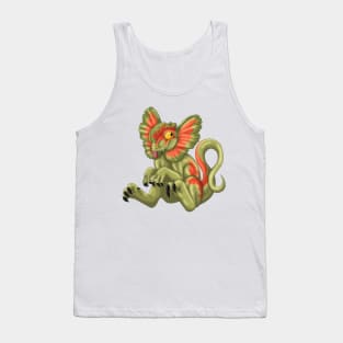 Dilophosaurus: Olive Tank Top